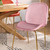 Silla Beetle (Pana Rosa Claro - Base Metal Dorado) - comprar online