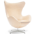 Sillón Egg Eco Cuero (Cromado) - comprar online