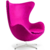 Sillón Egg Pana (Cromado) - comprar online