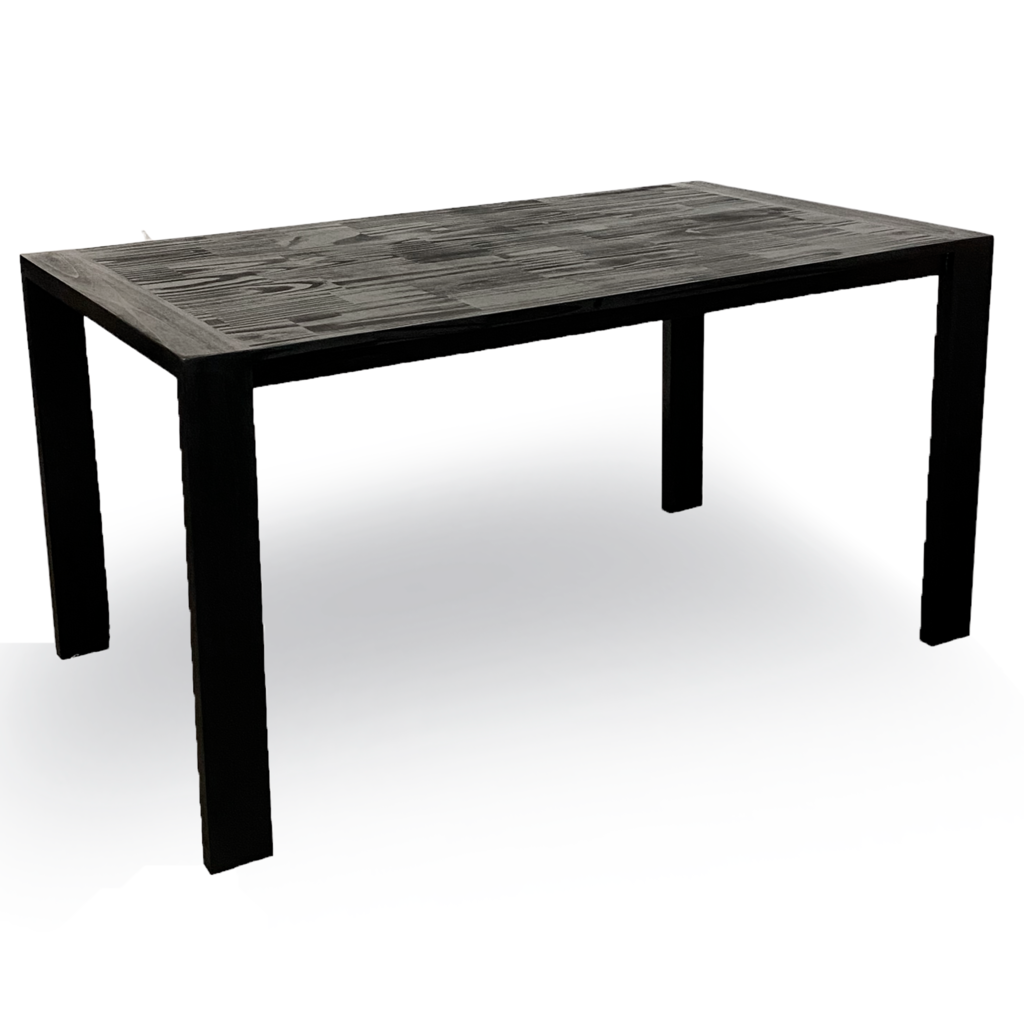 Mesa de Comedor 1,40 x 0,90 mt. (Madera Negra Mate)