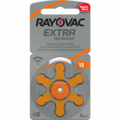 Baterias para Aparelho Auditivo RAYOVAC 13 - 06 Und