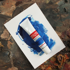 Guache/poster color na cor azul - bisnaga com 5ml (linha profissional)