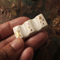 Kit Gold - materiais de apoio em porcelana com acabamento em ouro - comprar online