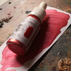 Aquarela fluida na cor Candy (vermelho metalizado com brilho soft) - tinta de linha profissional - comprar online
