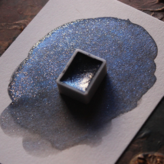 Sírius aquarela metalizada cinza azulado - linha profissional - Pestilento Art