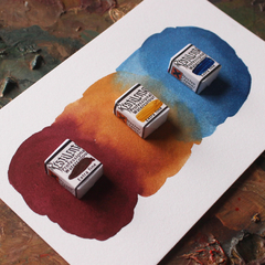 Kit aquarelas iniciante (cores primárias desaturadas) - comprar online