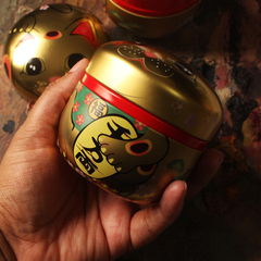 Box aquarelas gansai douradas + latinha gato e materiais de apoio em cerâmica - comprar online