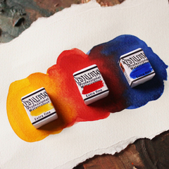 Kit aquarelas iniciante, clássico (cores primárias tradicionais) na internet