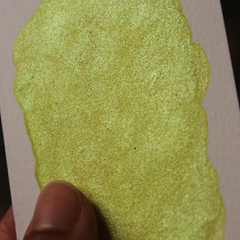 Jambú - aquarela fluida na cor verde limão metalizada - comprar online
