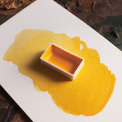 Tamago (amarelo) aquarela oriental tipo gansai - linha profissional