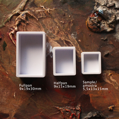 Imagem do Cartela 3 mini pastilhas tamanho sample em cores metalizadas sortidas
