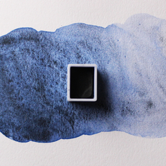 Azul Anis - aquarela profissional com granulação - Pestilento Art