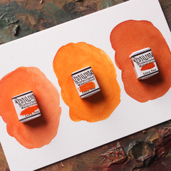 Trio de aquarelas laranjas (aquarelas de linha profissional) - comprar online