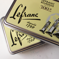 Lata de edição limitada Lefranc & Bourgeois - para armazenar materiais artísticos - Pestilento Art