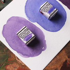 Trio de aquarelas violetas e roxos (aquarelas de linha profissional) na internet