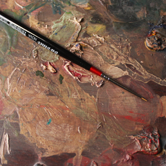Pincel profissional para aquarela redondo -15 Micro Nova da Vinci, cerdas sintéticas - linha Casaneo (série 5598)