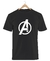 Remera Avengers Logo Negra Manga Corta 100% Algodón Peinado - comprar online