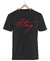 Remera Sting Negra Manga Corta 100% Algodón Peinado - comprar online