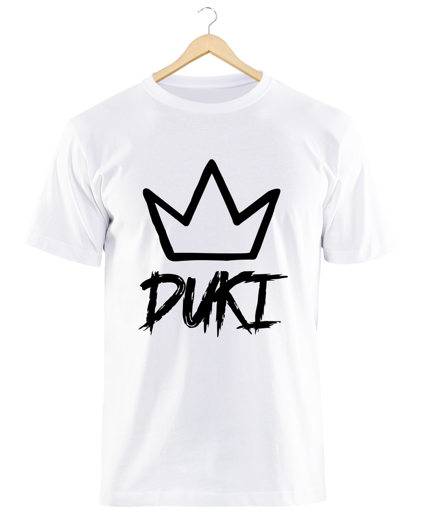 Remera Duki Logo Blanca Manga Corta 100 Algod n Peinado