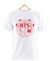 Remera BTS Logo Blanca Manga Corta 100% Algodón Peinado - comprar online