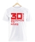 Remera 30 Seconds To Mars Blanca Manga Corta 100% Algodón Peinado