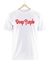 Remera Deep Purple Blanca Manga Corta 100% Algodón Peinado - comprar online