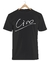 Remera Ciro Firma Logo Negra Manga Corta 100% Algodón Peinado