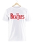 Remera The Beatles Logo Blanca Manga Corta 100% Algodón Peinado - comprar online