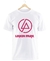 Remera Linkin Park Logo Blanca Manga Corta 100% Algodón Peinado en internet