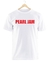 Remera Pearl Jam Logo Blanca Manga Corta 100% Algodón Peinado - comprar online