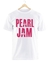 Remera Pearl Jam Logo Blanca Manga Corta 100% Algodón Peinado en internet