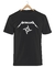 Remera Metallica Logo Negra Manga Corta 100% Algodón Peinado - comprar online