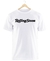 Remera Rolling Stones Logo Letras Blanca Manga Corta 100% Algodón Peinado - comprar online