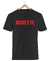 Remera Roxette Negra Manga Corta 100% Algodón Peinado - comprar online