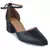 Scarpin Vizzano Salto Bloco Baixo Fivela Preto - comprar online