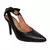 Scarpin Vizzano Slingback Salto Alto Laço Preto - comprar online