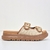 Tamanco Anabela Modare Conforto Birken Creme