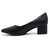 Scarpin Vizzano Salto Bloco Bico Fino Preto - comprar online