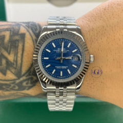 ROLEX DATEJUST PREMIUM (PRATA/AZUL)