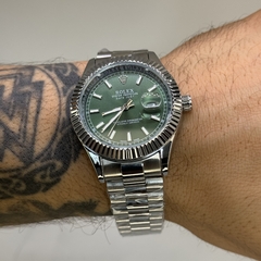 ROLEX DATEJUST PRESIDENTE (PRATA/VERDE) - KGB ACESSÓRIOS