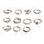 Set x11 anillos aleación - evil eye - tienda online