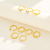 Imagen de Set x9 anillos dorados