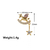 Aros Cute Unicorn - Cobre chapado en oro en internet