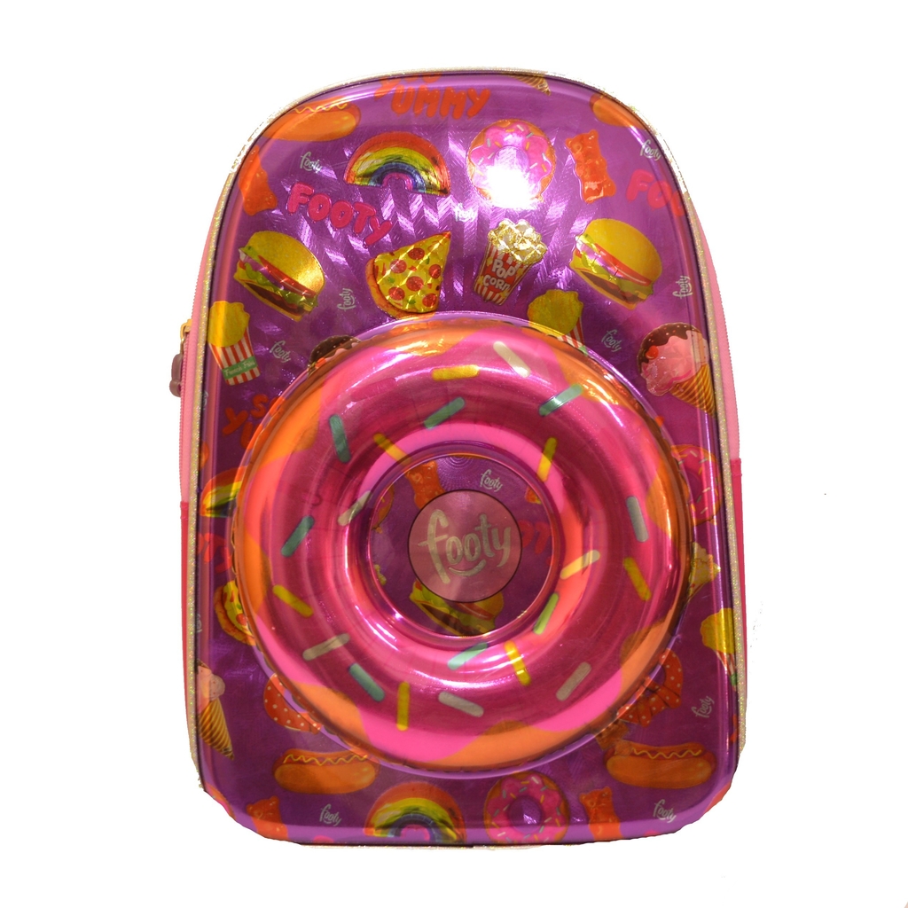Mochila 18 Footy Espalda Dona Luz Led 2 En 1