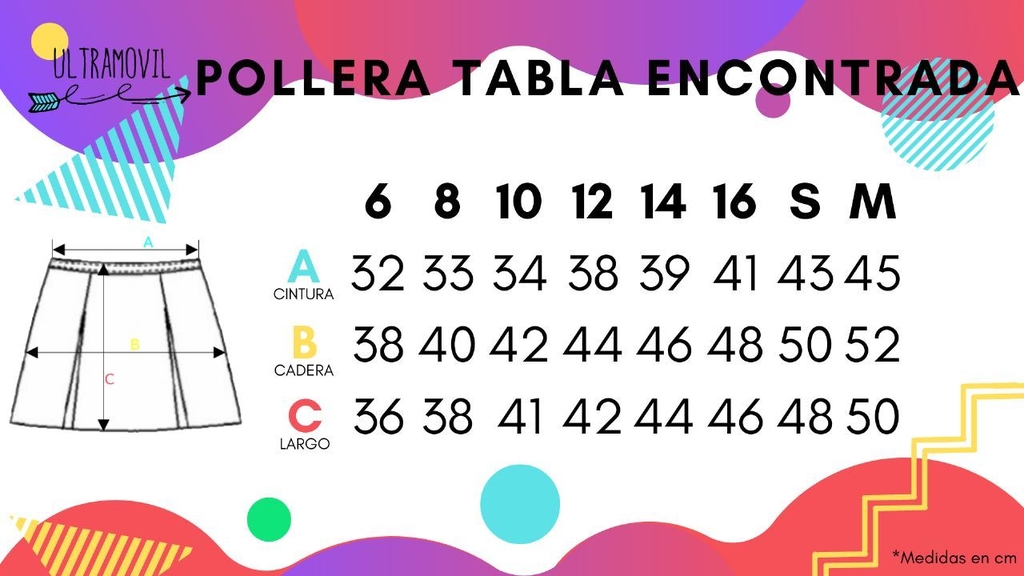 Largo de pollera clearance
