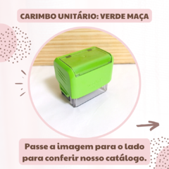 CARIMBO AUTOMÁTICO INDIVIDUAL - VERDE MAÇÃ