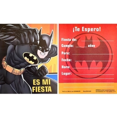 Batman invitaciones fiesta