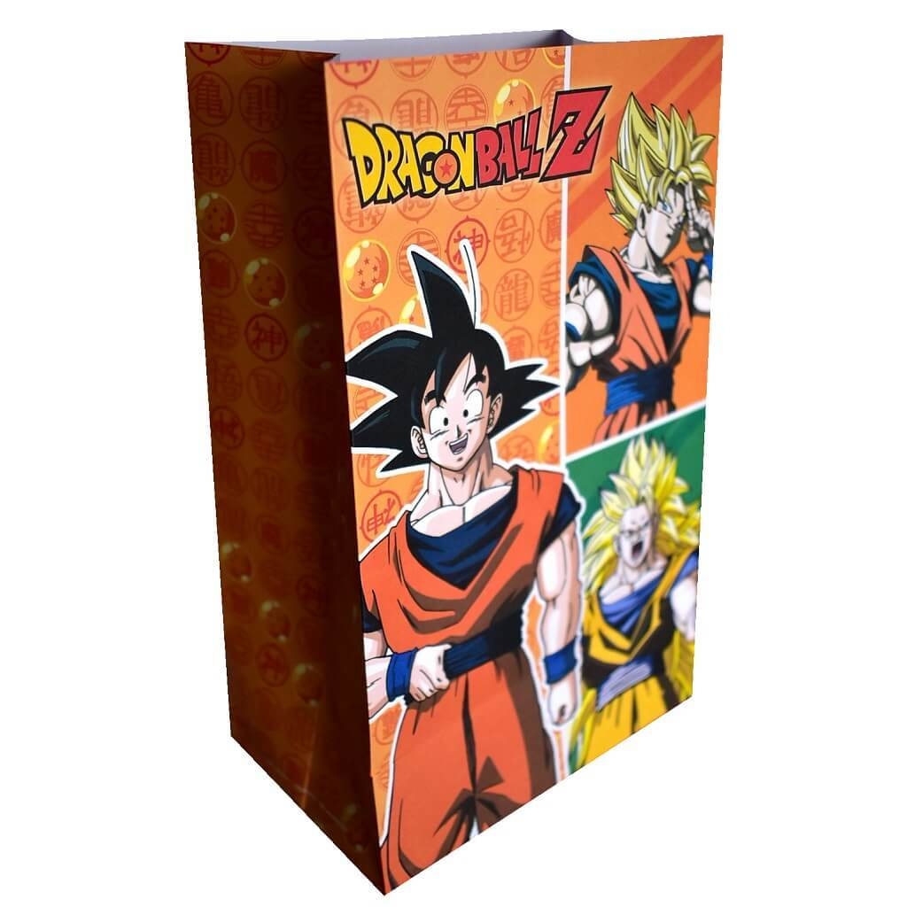 Bolsa de regalo de papel de Goku de Dragon Ball Z para niños, bolsas de  papel