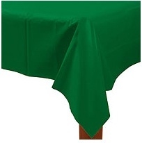 mantel plastico rectangular verde bandera