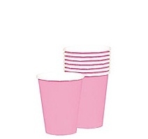 Vaso desechable color rosa